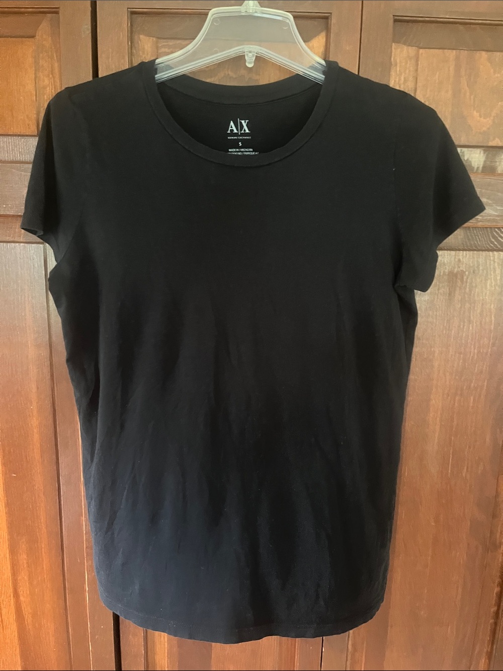 Armani Exchange Black Short Sleeve Crewneck Tee